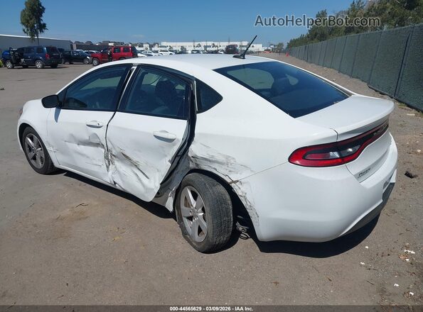 1C3CDFBB6GD629773 2016 DODGE DART Белый Задняя левая четверть