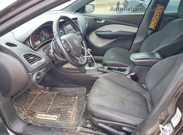 1C3CDFBB7GD504300 2016 DODGE DART Charcoal Widok wnętrza z przodu