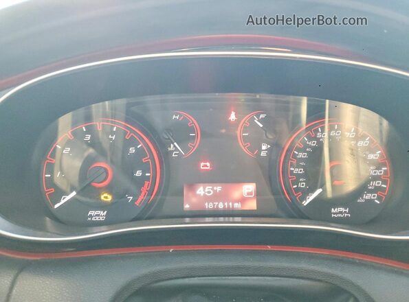 1C3CDFBB7GD680697 2016 DODGE DART Black Սարքավորումների վահանակի տեսք