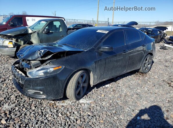 1C3CDFBB7GD680697 2016 DODGE DART Black Առջևի ձախ երեք քառորդ տեսարան