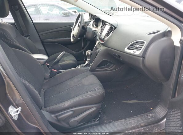 1C3CDFBBXGD732842 2016 DODGE DART Black წინა სალონის ხედი