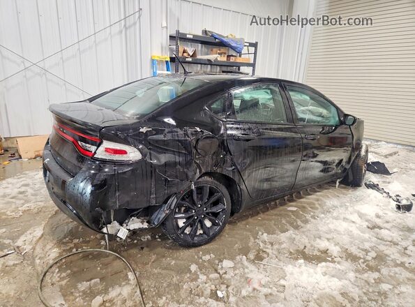 1C3CDFFA8GD802016 2016 DODGE DART Black Rear right