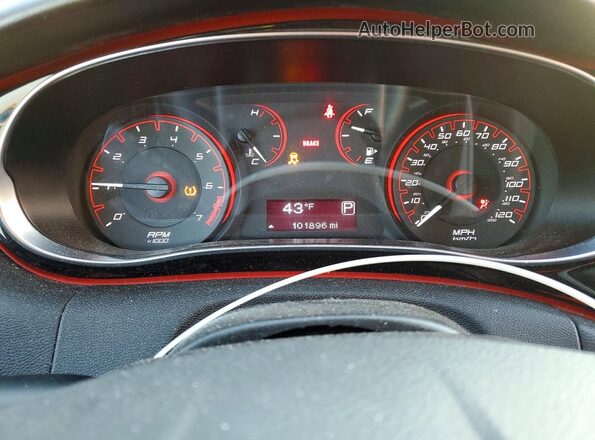 1C3CDFFA8GD821942 2016 DODGE DART Черный Вид щитка приборов
