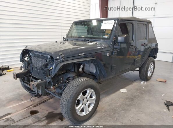 1C4BJWDG2GL345572 2016 JEEP WRANGLER UNLIMITED Dark Blue Առջևի ձախ երեք քառորդ տեսարան