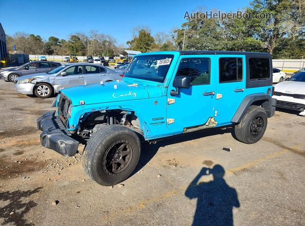 1C4BJWDG3JL882149 2018 JEEP WRANGLER Синий Передняя левая четверть