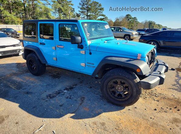 1C4BJWDG3JL882149 2018 JEEP WRANGLER Синий Передняя правая четверть