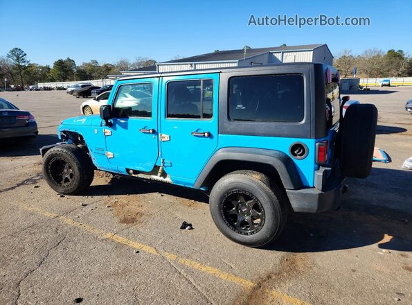 1C4BJWDG3JL882149 2018 JEEP WRANGLER Синий Задняя левая четверть