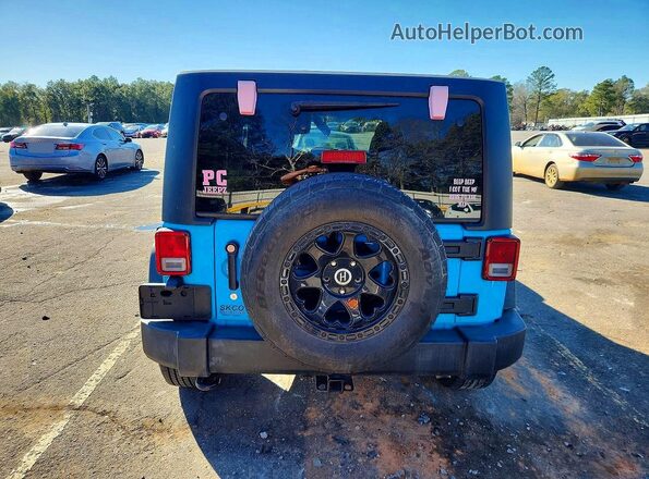 1C4BJWDG3JL882149 2018 JEEP WRANGLER Синий Вид сзади