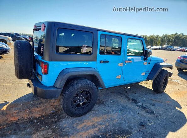 1C4BJWDG3JL882149 2018 JEEP WRANGLER Синий Задняя правая четверть