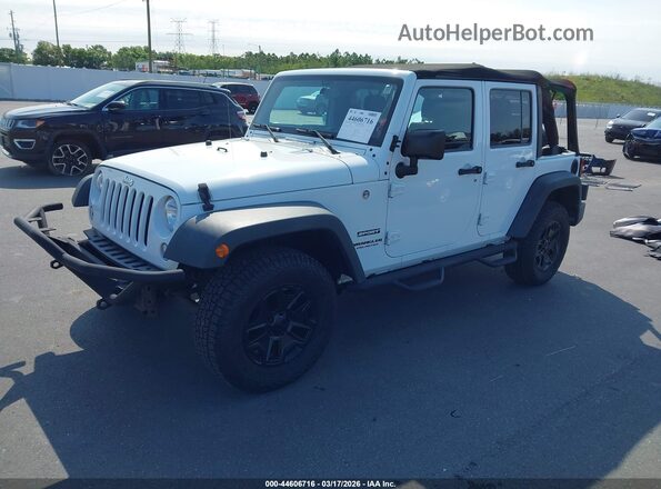 1C4BJWDG5GL348188 2016 JEEP WRANGLER UNLIMITED Белый Передняя левая четверть
