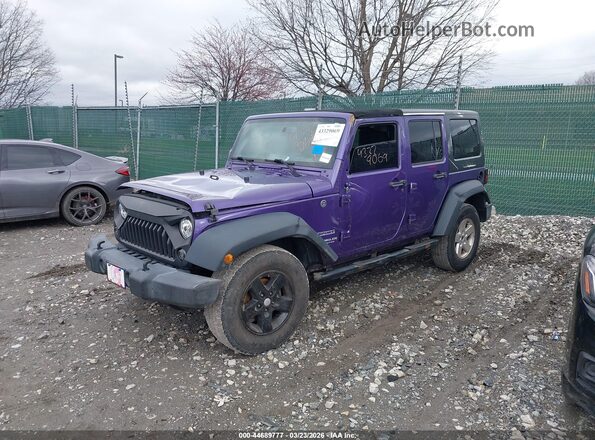 1C4BJWDG5HL598273 2017 JEEP WRANGLER UNLIMITED Фиолетовый Передняя левая четверть