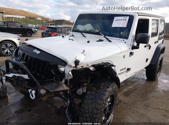 1C4BJWDG6GL309948 2016 JEEP WRANGLER UNLIMITED White Vista tres cuartos delantera izquierda