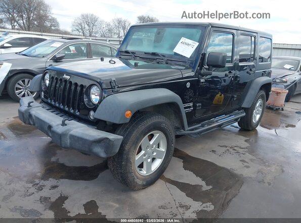 1C4BJWDG8GL295311 2016 JEEP WRANGLER UNLIMITED Black წინა მარცხენა ხედი სამი მეოთხედიდან