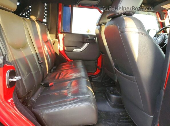 1C4BJWFG5GL127090 2016 JEEP WRANGLER Красный Вид задних сидений