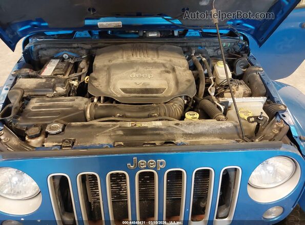 1C4HJWEG0GL108331 2016 JEEP WRANGLER UNLIMITED Blue Widok z tyłu