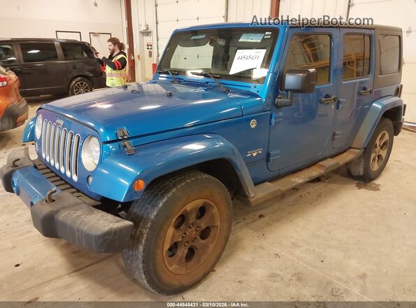 1C4HJWEG0GL108331 2016 JEEP WRANGLER UNLIMITED Blue Przód lewy