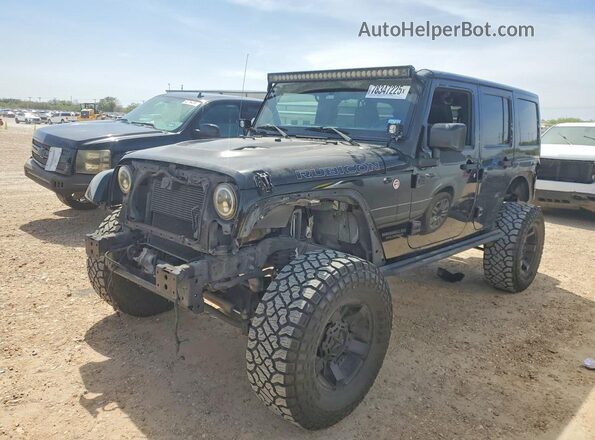 1C4HJWFG2GL145461 2016 JEEP WRANGLER Черный Передняя левая четверть