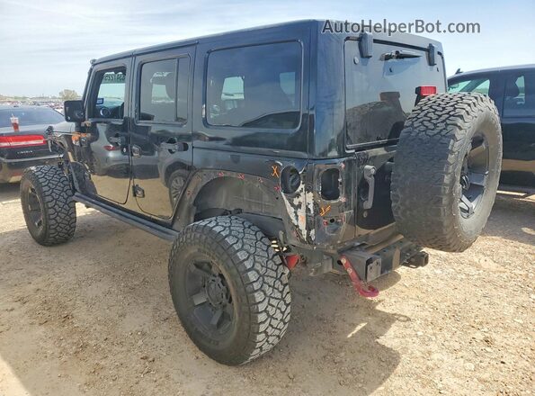 1C4HJWFG2GL145461 2016 JEEP WRANGLER Черный Задняя левая четверть