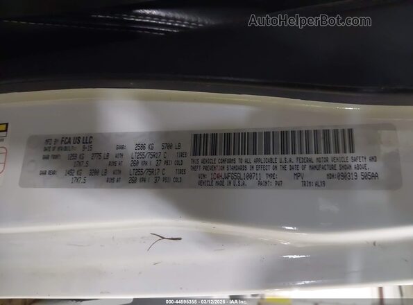 1C4HJWFG5GL100711 2016 JEEP WRANGLER UNLIMITED White Вид підкапотного простору