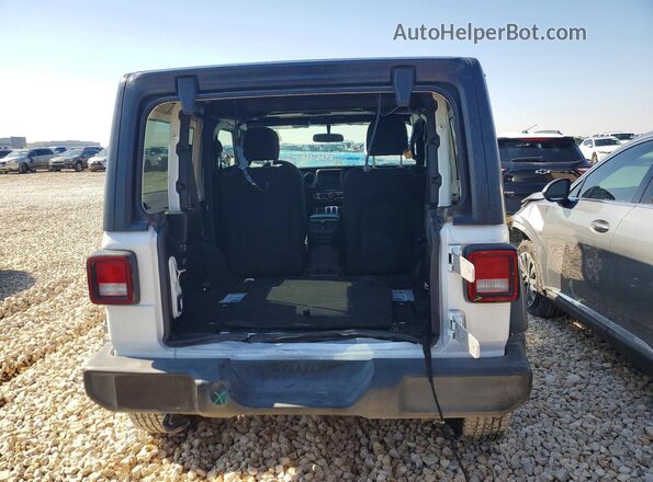 1C4HJXAG5MW855221 2021 JEEP WRANGLER Белый Вид сзади