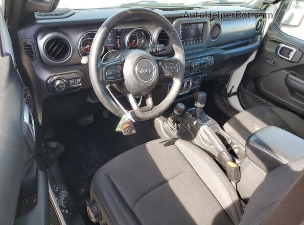 1C4HJXAG5MW855221 2021 JEEP WRANGLER Белый Вид панели приборов