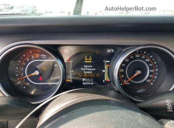 1C4HJXAG5MW855221 2021 JEEP WRANGLER Белый Вид щитка приборов