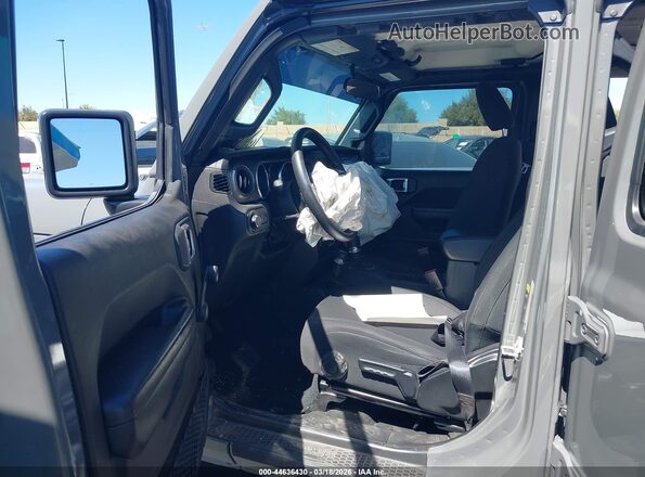 1C4HJXDG9NW174136 2022 JEEP WRANGLER UNLIMITED Gray Widok wnętrza z przodu