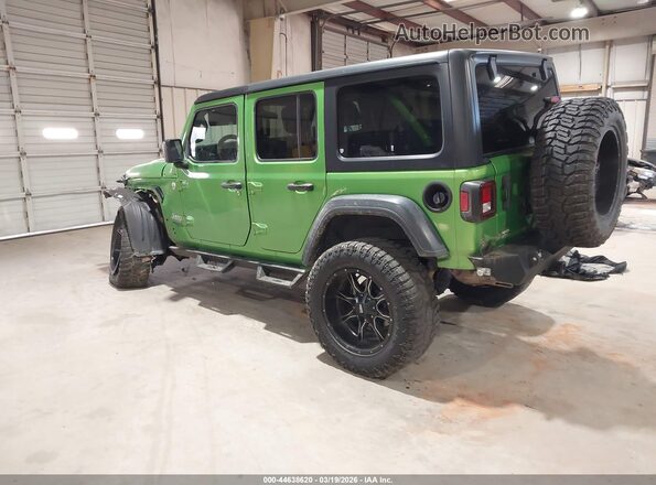 1C4HJXDN2KW636062 2019 JEEP WRANGLER UNLIMITED Green Tył lewy