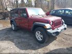 2022 Jeep Wrangler Unlimited Sport S 4x4 Burgundy vin: 1C4HJXDN3NW141406