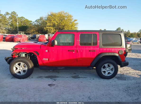 1C4HJXDN5LW160407 2020 JEEP WRANGLER UNLIMITED Красный Панорамный вид салона 360°