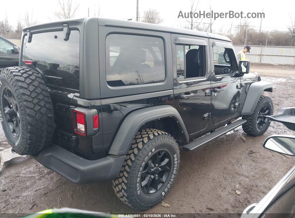 1C4HJXDN6MW786274 2021 JEEP WRANGLER UNLIMITED Черный Задняя правая четверть