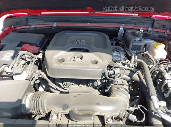 1C4HJXDN8LW199461 2020 JEEP WRANGLER UNLIMITED Красный Вид сзади