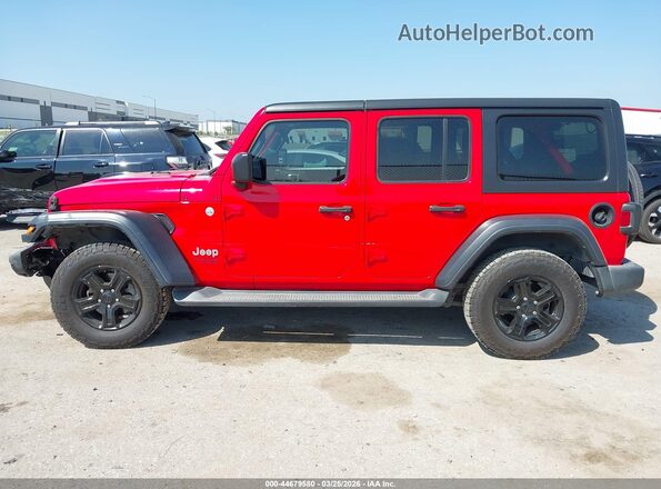 1C4HJXDN8LW199461 2020 JEEP WRANGLER UNLIMITED Красный Панорамный вид салона 360°
