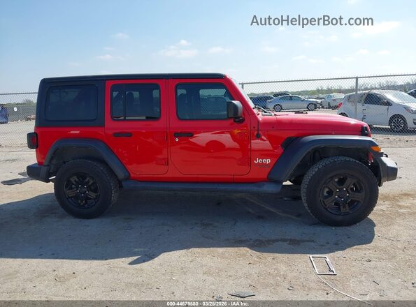 1C4HJXDN8LW199461 2020 JEEP WRANGLER UNLIMITED Красный Вид задней части салона