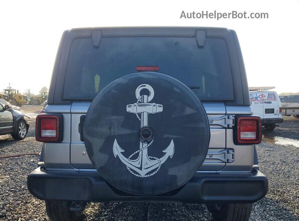 1C4HJXDNXKW636648 2019 JEEP WRANGLER Серебряный Вид сзади