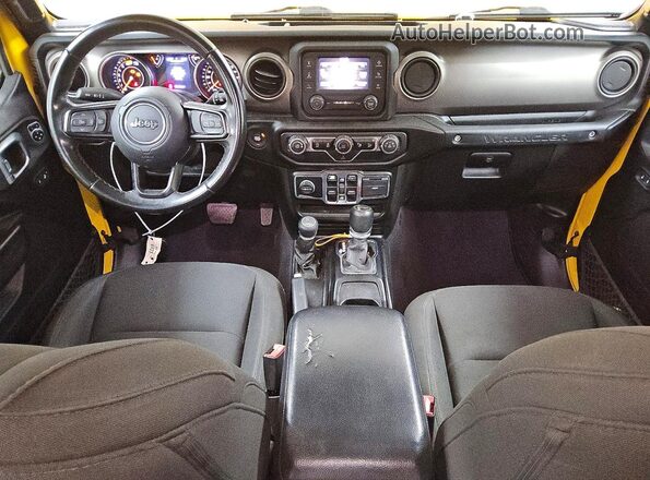 1C4HJXDNXLW223159 2020 JEEP WRANGLER Желтый Вид панели приборов