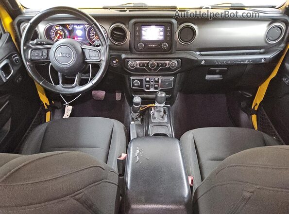 1C4HJXDNXLW223159 2020 JEEP WRANGLER Желтый Панорамный вид салона 360°