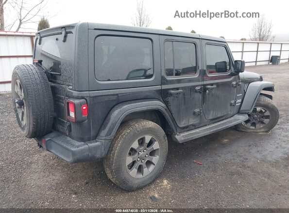 1C4HJXEG2JW105992 2018 JEEP WRANGLER UNLIMITED Черный Задняя правая четверть