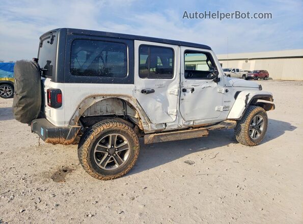 1C4HJXEG9JW122546 2018 JEEP WRANGLER Белый Задняя правая четверть