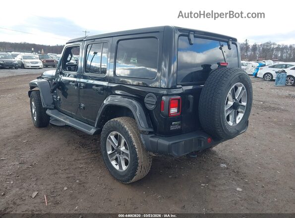 1C4HJXEM0MW577506 2021 JEEP WRANGLER UNLIMITED Черный Задняя левая четверть