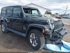 2021 Jeep Wrangler Unlimited Sahara 4x4 Черный vin: 1C4HJXEM0MW577506