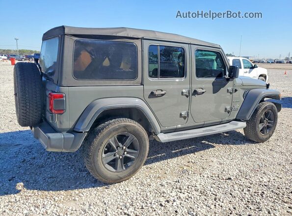 1C4HJXEN7LW166756 2020 JEEP WRANGLER Серый Задняя правая четверть