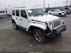 2021 Jeep Wrangler Unlimited Sahara 4x4 White vin: 1C4HJXEN8MW612155