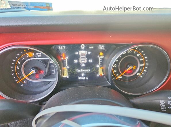 1C4HJXFN8PW595845 2023 JEEP WRANGLER Белый Вид щитка приборов