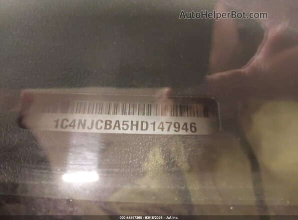 1C4NJCBA5HD147946 2017 JEEP COMPASS Серый Вид подкапотного пространства