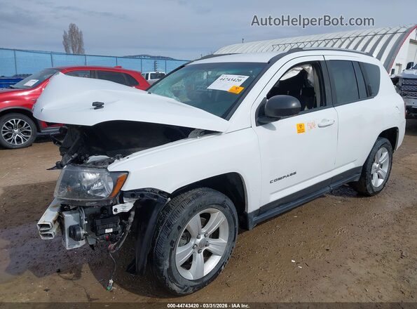 1C4NJDBB8GD723266 2016 JEEP COMPASS White წინა მარცხენა ხედი სამი მეოთხედიდან