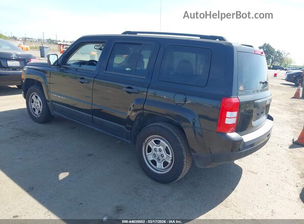 1C4NJPBA3HD213059 2017 JEEP PATRIOT Черный Задняя левая четверть
