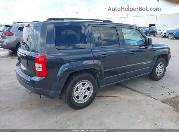 1C4NJPBA8GD588802 2016 JEEP PATRIOT Серый Задняя правая четверть
