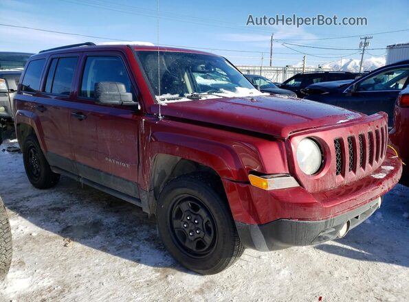 1C4NJRBB9HD152126 2017 JEEP PATRIOT Бордовый Передняя правая четверть
