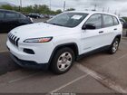 2017 Jeep Cherokee Sport Fwd White vin: 1C4PJLAB1HW664037